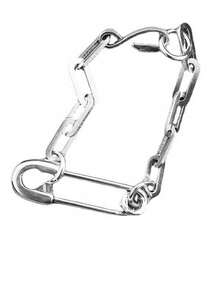 1 件手链摇滚嘻哈复古创意好运粗链流苏串珠派对珠宝礼物