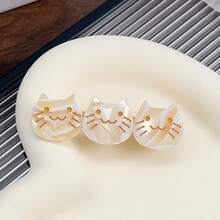 2pcs Cute Animal Acetate Hair Clips, Suitable For Women For Daily, Dating, Birthday, Valentine's Day, New Year Party, Beach Music Festival (Slight Color Difference), Hair Accessories, Hair Barrettes Claw Clips, School Stuff, Head Accessories - Cat Hair Clip - View 17