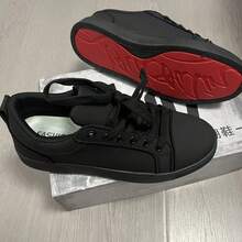 Red Bottom Versatile Casual Men's Sneakers Ultra-Light And Odor-Resistant - AA黑白 紅底高品質 - 查看 9