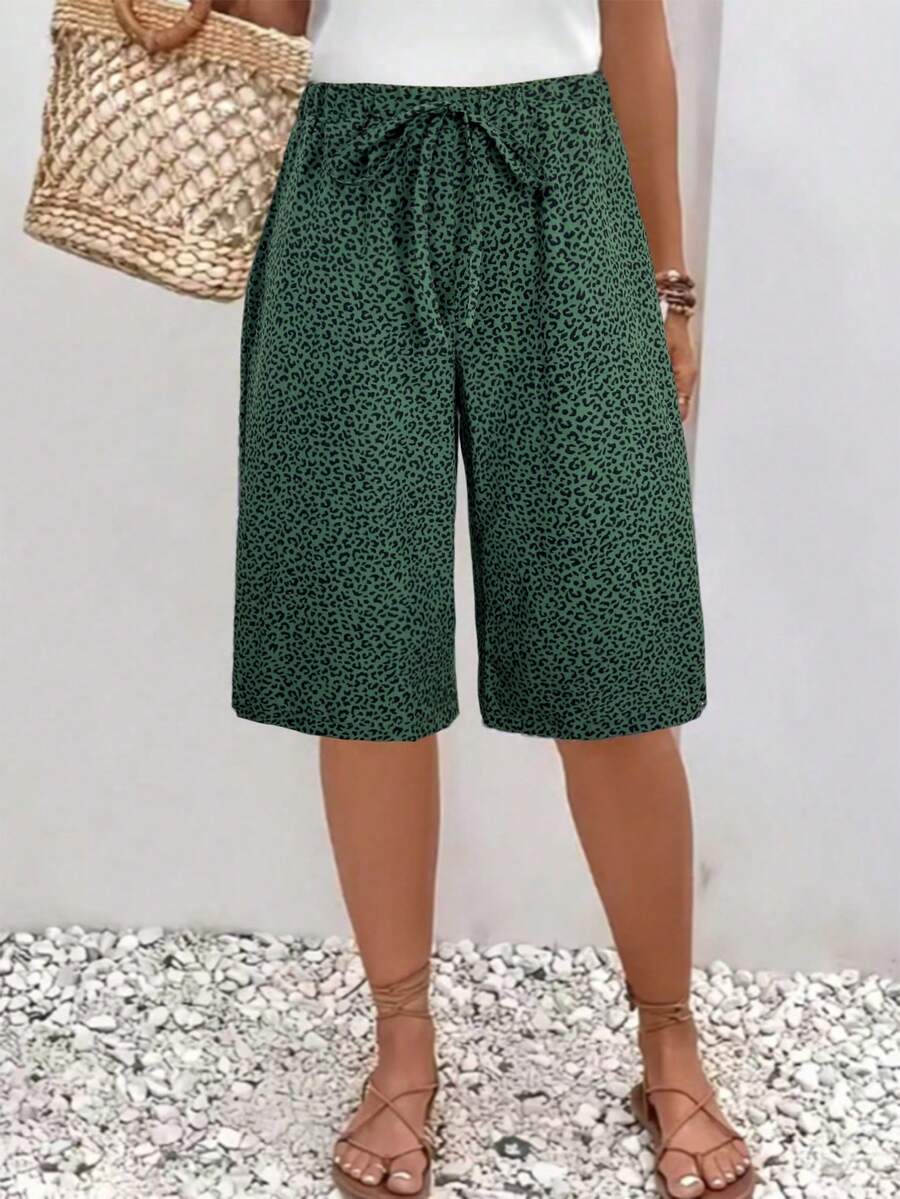 女士休闲宽松抽绳裤，梭织面料沙滩裤，适合所有季节