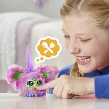 Hasbro Furby Furblets Bub- Mini Friend 迷你電子毛絨玩具，45+ 種聲音與音樂，僅說 Furbish 語，粉色與白色，返校禮物 - TOO-KOO - 查看 5