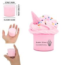 70ML Scented Butter Slime,Strechy And Non-Sticky,Ice Cream Cones Accessories,Birthday, Holiday, Easter Day Party Gifts,DIY Stress Relief Toy