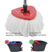 4 Pack Spin Mop Replacement Heads Microfiber Mop Refills Replace Heads Safe For All Hardsurfaced Floors Includes 2 Extra Microfiber Cleaning Cloths - 6PieceSet - 查看 2