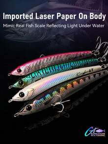 KINGDOM GT PICADUO Sea Fishing Lure 150mm 75g 90g Sinking Pencil Fishing Lure Baitcasting Wobbler Artificial Hard Bait Fishing Tackle - Multicolor - View 8