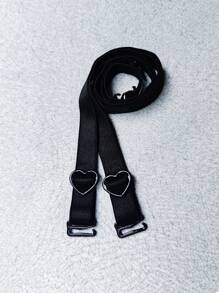 1-3对/套可爱俏皮心形扣内衣肩带弹力布肩带可更换文胸肩带可调节防滑肩带文胸布肩带 - 彩色 - 查看 6