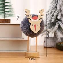 Christmas Decorative Reindeer Desktop Ornaments, Wool Felt Figurines For Store Display, Mini Window Decor