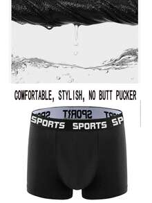 7-PCS Comfortable Men's Boxer Shorts, Cool And Breathable In Summer, Men's And Women's Underwear With Simple Letter Style, Multi-Color Loose Fit Suitable For Daily Leisure - Machine Washable