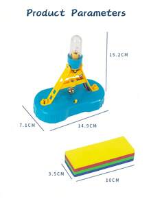 Children's Earthquake Alarm Science Experiment Kit, DIY Assembly Earthquake Physics Model System Simulating Earth's Tectonic Plate Movement, Family Interactive Educational Toy For 3-14 Years Old Boys And Girls, Birthday/Christmas Gift (Some Accessories Style And Color Randomly Assorted)