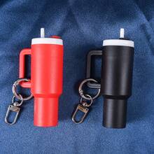 1pc/2pcs/3pcs/5pcs/8pcs Mini Insulated Cup Keychain Accessory, Cute Cup Key Pendant, Suitable For Women's Wallet, Handbag, Backpack, Mini Water Bottle, Street Style, Multi-Color, Keychain Pendant, Wallet Pendant, Cup, Bag Accessory - Multicolor - View 4