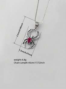 1 PC Teen Cubic Zirconia Elegant Spider Necklace Pendant For Girls For Birthday Gift