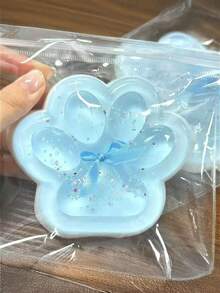 1个Taba巨型爪印慢回弹玩具，适合儿童和成人，猫爪造型，可缓解压力，超柔软挤压解压玩具，粘性慢回弹玩具，适合成人生日派对礼物、万圣节派对礼品袋填充物，包装袋随机发货 - 彩色 - 查看 3