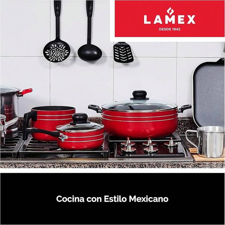 Sarteneta Antiadherente Lisa| Utensillos de Cocina| Ideal para tu Hogar & Cocina Integral| Cuadrada  - Mangos Aislante al Calor - Lisa Gunmetal 25x25cm - Añade 4