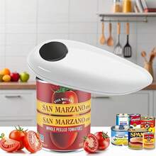 One Touch Electric Can Opener - Automatic Can Openers With Smooth Edge, Free Handheld Electric Can Opener For Kitchen - White - View 2