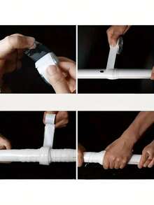 1 件装强力防水胶带泄漏密封剂修补胶带 - 自熔硅胶胶带，用于厨房和水管的高粘性和防漏密封剂，用于高效管道维修的耐用白色胶带，泄漏修补胶带 | 弹性胶带 | 强力胶带，管道用品圣诞节 - 黑色 - 查看 10