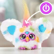 Hasbro Furby Furblets Bub-Lee Mini Friend 迷你好友，45+種聲音與音樂，僅說 Furbish 語，電子毛絨玩具，粉色與白色，返校禮物 - LOO-LAY - 查看 11