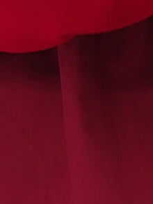 女婴亮片薄纱可爱花童婚礼拖尾礼服，适合派对、生日、外出等场合，不含头饰 - 酒紅色 - 查看 11