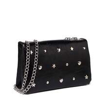 Túi đeo vai nữ thanh lịch 14 đinh tán với nhiều chi tiết phong cách Châu Âu, chất liệu PU màu đen, dây đeo chéo hai lớp, túi vuông nhỏ thời trang, phù hợp cho sử dụng hàng ngày, hẹn hò, mua sắm, tiệc tối và nhiều dịp khác nhau. Cũng là một lựa chọn quà tặng tuyệt vời cho các ngày lễ. - màu đen - Xem 8