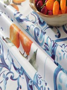 Prostokątny obrus z tworzywa PVC charakteryzuje się prostym i modnym nadrukiem. Jest w 100% wodoodporny, olejoodporny i łatwy w czyszczeniu. Nadaje się do salonów, kuchni, na zewnątrz, na festiwale, imprezy, spotkania itp.