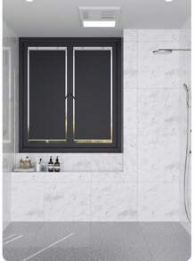 1pc Blackout Curtain, Expandable & Easy Installation With Suction Cups, No Drilling Required, Suitable For Kitchen, Bathroom, Bedroom And Hallway Shading