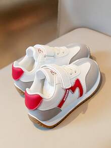 Kids' Breathable Sports Shoes, Autumn Casual Running Shoes For Boys And Girls, Soft Sole Shoes, Student Version - Red - View 6