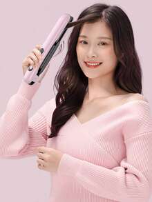 New USB Rechargeable Wireless Curling Iron, 2-In-1 Straightener & Curler, Portable Flat Iron, USB Charging Wireless Straightener With Type-C Port, Low Power Ceramic Curling Wand For Outdoor Use