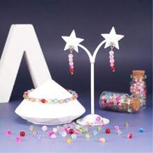 100pcs/200pcs 8mm Dual-Color Explosion Beads, Dual-Color Resin Beads For Handmade DIY Jewelry Accessories, Suitable For Bracelets, Necklaces, Earrings, Vases, Wishing Bottles, Filler - Pink - View 7