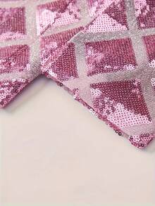 Men's Sequined Single Breasted Suit Jacket Is Perfect For Dinner Parties, Parties, Graduation Ceremonies, And Christmas Parties,  Formal Jackets For Weddings, Dances, And Nightclubs. - Hồng - Xem 4