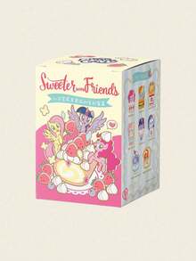 Hasbro 毛绒盲盒 – 美食派对系列，包含 Pinkie Pie、Twilight Sparkle、Fluttershy、Rainbow Dash、Rarity、Applejack，粉丝惊喜礼物，生日礼物 | 15 厘米，单只装，随机发货 - 粉色 - 查看 3