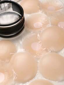 20个杏色硅胶乳贴，旅行装，方便携带，防止乳头凸出和痕迹，适合婚纱拍摄、晚礼服出席、服装搭配等场合。 - 杏色 - 查看 7