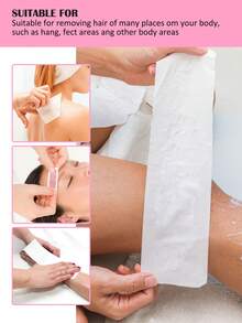 100-50 ياردة ورق نسيج غير منسوج لأجهزة إزالة الشعر، ورق شمع إزالة الشعر للوجه والجسم (الشمع غير مشمول)، ورق إزالة الشعر القابل للتخلص منه، مقاوم للتمزق، لا يتساقط، باللون الأبيض، يمكن قطعه إلى الحجم المطلوب عند الحاجة.