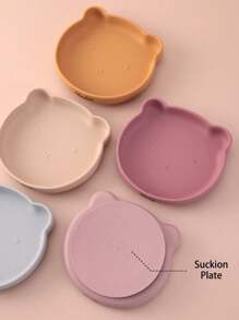 1PC Personalized Customization Name Silicone Baby Dishes Cartoon Bear Shape Baby Plates Suction Dining Plate Custom Kids Tablewarebaby Shower Family Decorations Giftswinter Eve Gifts Back To School Winter Gift Ideas Boy Girl Valentine's Day Multi-Functional,Ornamental,Letter Exquisite,Stylish,Baby Fashion,Soft Squishy,Colorful,Cute Kawaii Adorable Unique,Customized Treasurefinds,Baby Gifts,Cutebaby For Children's Day - Multicolor - View 4