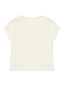 女士休闲镂空针织毛衣，夏季 - 杏色 - 查看 6