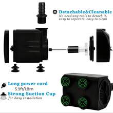160 GPH Ultra Ouiet Fountain Pump. Small Submersible Pump (10W/600L/H) For Pond. Water Feature, Aquariums, Hydroponics, Indoor Or Outdoor Fountain - US A Type Plug(110-127V) - View 4