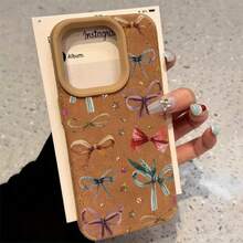 Diseño de patrón de lazo vintage Teléfono de lente alta 16 Pro 14 Plus 11 13 12 XS 15 Cuero sintético suave todo incluido - Colores mixtos 1 - Ver 6