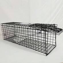 Large Humane Cat Trap, Automatic Foldable Cat Cage, Pet Rescue Cage