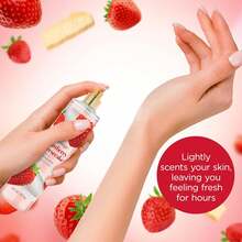 Bodycology Long-Lasting Fragrance Body Mist, Strawberry Cheesecake, 8 Fl Oz - 粉紅香草願望 - 查看 9