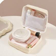 New Square Cosmetic Bag, Portable Compact Pouch, Sanitary Pad/Tampon Holder, Lipstick Case, Coin Purse, Touch Up Makeup Bag,Pouch,Makeup Pouch,Travel Essential - Multicolor - View 8