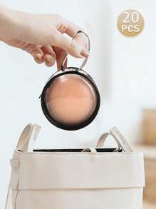 20个杏色硅胶乳贴，旅行装，方便携带，防止乳头凸出和痕迹，适合婚纱拍摄、晚礼服出席、服装搭配等场合。 - 杏色 - 查看 2