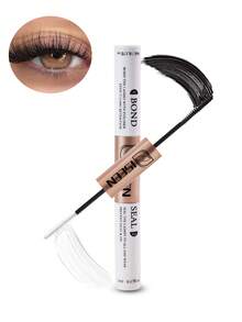 2-In-1 Eyelash Glue, Long-Lasting & Waterproof, Includes Eyelash Glue, Tweezers, Eyelash Brush, Removable, Brush, Tweezers, Lightweight Long-Lasting Waterproof, All-Day Wear, 2-In-1 Eyelash Glue, Suitable For DIY Eyelash Extension - Black - View 3