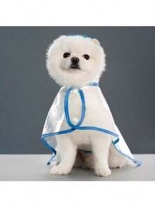 Transparent Dog Raincoat With Adjustable Buttons - Windproof And Waterproof, Suitable For Small, Medium And Large Dog Breeds, Full Body Coverage And Hooded Design, Suitable For All Weather Protection, Dog Raincoat, Pet Raincoat, Fashionable Pet Accessories, Durable Pet Gear, Please Select The Size You Need Based On The Size Chart