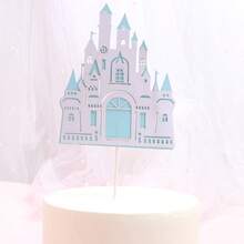 Decoración de cumpleaños feliz del castillo de la princesa princesa, decoración para el hogar, para hornear, cupcakes, toppers, banderines para pasteles, suministros de fiesta, regalo de amor - Multicolor - Ver 11