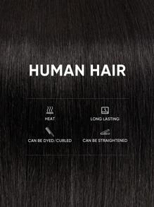 Extensiones de cabello humano con cola de caballo, extensiones de cabello con clips para uso diario, fácil de usar, extensión de cola de caballo de color natural para mujeres, larga y recta