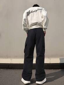 2条装青少年男童休闲运动户外工装裤，带大口袋，春秋季