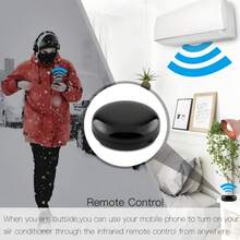Control remoto inteligente WiFi con graffiti, control remoto inteligente para el hogar universal, control de un solo botón para aire acondicionado, TV, DVD, CD, audio, TV satelital, etc., compatible con Alexa y Assistant, control a través de la aplicación Smart Life, sin necesidad de hub - Negro - Ver 9