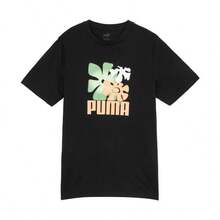 بوما قميص رجالي كاجوال بطبعة جرافيك قابل للتنفس بياقة طاقم وأكمام قصيرة 684367-01