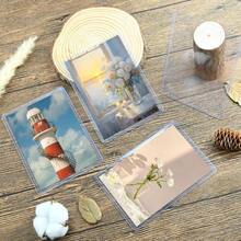 30 Pack Post Card Photo Top Loaders 4x 6 Inches Hard Plastic Cards Sleeve Protectors Rigid Photo Plastic Sleeves For Trading Cards, Baseball Cards, Postcards
