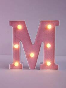 1 件 16 厘米/21 厘米 LED 字母灯，粉色闪烁字母灯，电池供电，房间装饰夜灯，桌面中心装饰，用于卧室、家庭、生日派对装饰、夜间婚礼、生日、圣诞灯、女孩礼物、儿童房装饰、婴儿房装饰、迎婴派对、情人节装饰 - 暖白光 - 查看 29