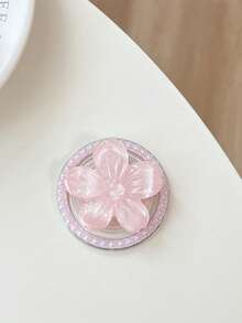 1 件磁性 3D 花卉透明手机支架，粘性，可调节支架，气垫支架，Magsafe 可扩展环形握把，兼容 、Android 手机，生日、家人、朋友礼物，推拉式手机握把手机配件 - 磁吸款 - 查看 4