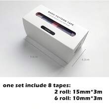 8pcs/Pack Moon Star Washi Tape Set Decoration Sticker Scrapbooking Diary Adhesive Masking Tape Stationery School Supplies