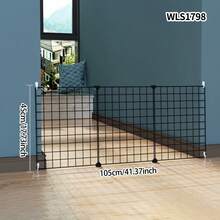 宠物门免钻狗栅栏围栏室内小型犬泰迪柯基犬防护栅栏隔离门笼子